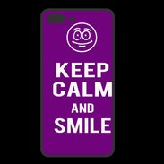 Coque  Iphone 8 Plus PREMIUM Keep Calm Smile Violet