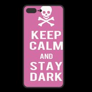 Coque  Iphone 8 Plus PREMIUM Keep Calm Stay dark Rose