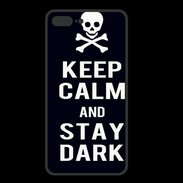 Coque  Iphone 8 Plus PREMIUM Keep Calm Stay dark Noir