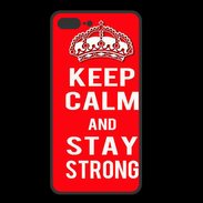 Coque  Iphone 8 Plus PREMIUM Keep Calm Stay Strong Rouge