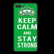 Coque  Iphone 8 Plus PREMIUM Keep Calm Stay strong Vert