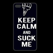 Coque  Iphone 8 Plus PREMIUM Keep Calm Suck me Noir