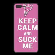 Coque  Iphone 8 Plus PREMIUM Keep Calm Suck me Rose