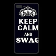 Coque  Iphone 8 Plus PREMIUM Keep Calm Swag Noir