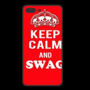 Coque  Iphone 8 Plus PREMIUM Keep Calm Swag Rouge