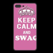 Coque  Iphone 8 Plus PREMIUM Keep Calm Swag Rose