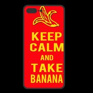Coque  Iphone 8 Plus PREMIUM Keep Calm Take Banana Rouge