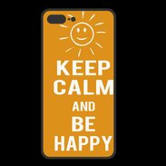 Coque  Iphone 8 Plus PREMIUM Keep Calm Be Happy Orange