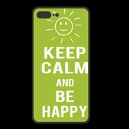 Coque  Iphone 8 Plus PREMIUM Keep Calm Be Happy Vert pomme