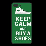 Coque  Iphone 8 Plus PREMIUM Keep Calm Buy Shoes Vert
