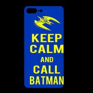 Coque  Iphone 8 Plus PREMIUM Keep Calm Batman Bleu