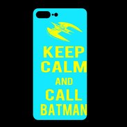 Coque  Iphone 8 Plus PREMIUM Keep Calm Batman Cyan