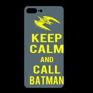 Coque  Iphone 8 Plus PREMIUM Keep Calm Call Batman Gris