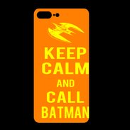 Coque  Iphone 8 Plus PREMIUM Keep Calm Call Batman Orange