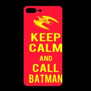 Coque  Iphone 8 Plus PREMIUM Keep Calm Call Batman Rouge