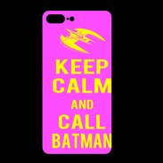 Coque  Iphone 8 Plus PREMIUM Keep Calm Call Batman Rose