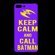 Coque  Iphone 8 Plus PREMIUM Keep Calm Call Batman Violet