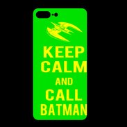 Coque  Iphone 8 Plus PREMIUM Keep Calm Call Batman Vert