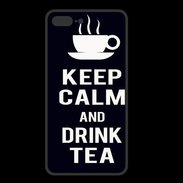 Coque  Iphone 8 Plus PREMIUM Keep Calm Drink Tea Noir