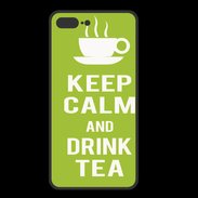 Coque  Iphone 8 Plus PREMIUM Keep Calm Drink Tea Vert pomme