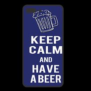 Coque  Iphone 8 Plus PREMIUM Keep Calm Have a beer Bleu