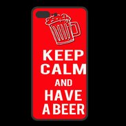 Coque  Iphone 8 Plus PREMIUM Keep Calm Have a beer Rouge