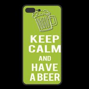 Coque  Iphone 8 Plus PREMIUM Keep Calm Have a beer Vert pomme