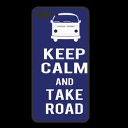 Coque  Iphone 8 Plus PREMIUM Keep Calm Take road Bleu