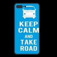 Coque  Iphone 8 Plus PREMIUM Keep Calm Take Road Cyan