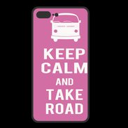 Coque  Iphone 8 Plus PREMIUM Keep Calm Take Road Rose