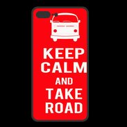 Coque  Iphone 8 Plus PREMIUM Keep Calm Take Road Rouge