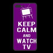 Coque  Iphone 8 Plus PREMIUM Keep Calm Watch TV Violet
