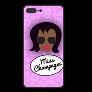 Coque  Iphone 8 Plus PREMIUM Miss Champagne Black