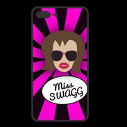 Coque  Iphone 8 Plus PREMIUM Miss Swag Chatain