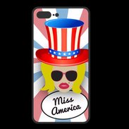 Coque  Iphone 8 Plus PREMIUM Miss USA Blonde
