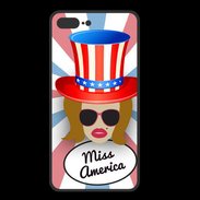 Coque  Iphone 8 Plus PREMIUM Miss USA Rousse