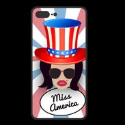 Coque  Iphone 8 Plus PREMIUM Miss USA Brune