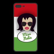 Coque  Iphone 8 Plus PREMIUM Miss Italie Brune