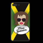 Coque  Iphone 8 Plus PREMIUM Miss Jamaica Chatain