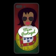 Coque  Iphone 8 Plus PREMIUM Miss Portugal Black