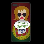 Coque  Iphone 8 Plus PREMIUM Miss Portugal Rousse