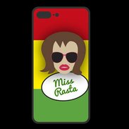 Coque  Iphone 8 Plus PREMIUM Miss Rasta Chatain