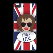 Coque  Iphone 8 Plus PREMIUM Miss UK Chatain