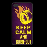 Coque  Iphone 8 Plus PREMIUM Keep Calm and Burn Out violet