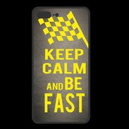 Coque  Iphone 8 Plus PREMIUM Keep Calm and Be Fast Gris