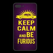 Coque  Iphone 8 Plus PREMIUM Keep Calm and Be Furious Violet