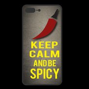 Coque  Iphone 8 Plus PREMIUM Keep Calm and Be Spicy Gris