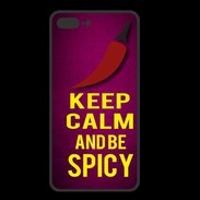 Coque  Iphone 8 Plus PREMIUM Keep Calm and Be Spicy Rose
