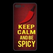 Coque  Iphone 8 Plus PREMIUM Keep Calm and Be Spicy Rouge