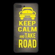 Coque  Iphone 8 Plus PREMIUM Keep Calm and Take o road 2 Gris